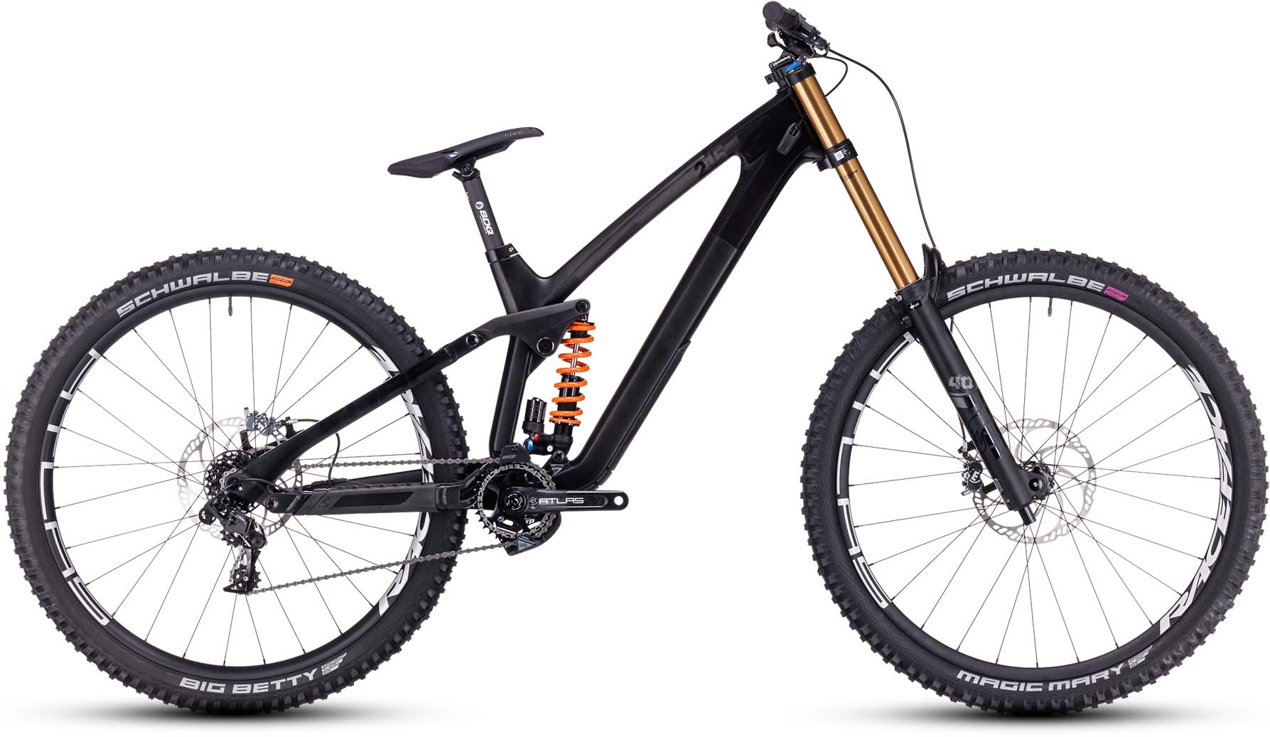Cube TWO15 HPC SLT 29 carbon n black 2023 - Fully Mountainbike - with damages in paintwork - XL
