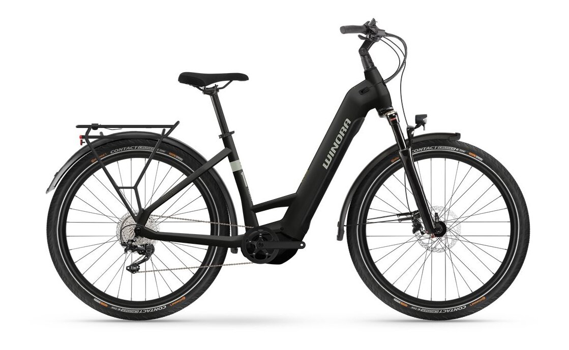 Winora Yucatan X10 Black matte 2024 - Touring E-Bike Men
