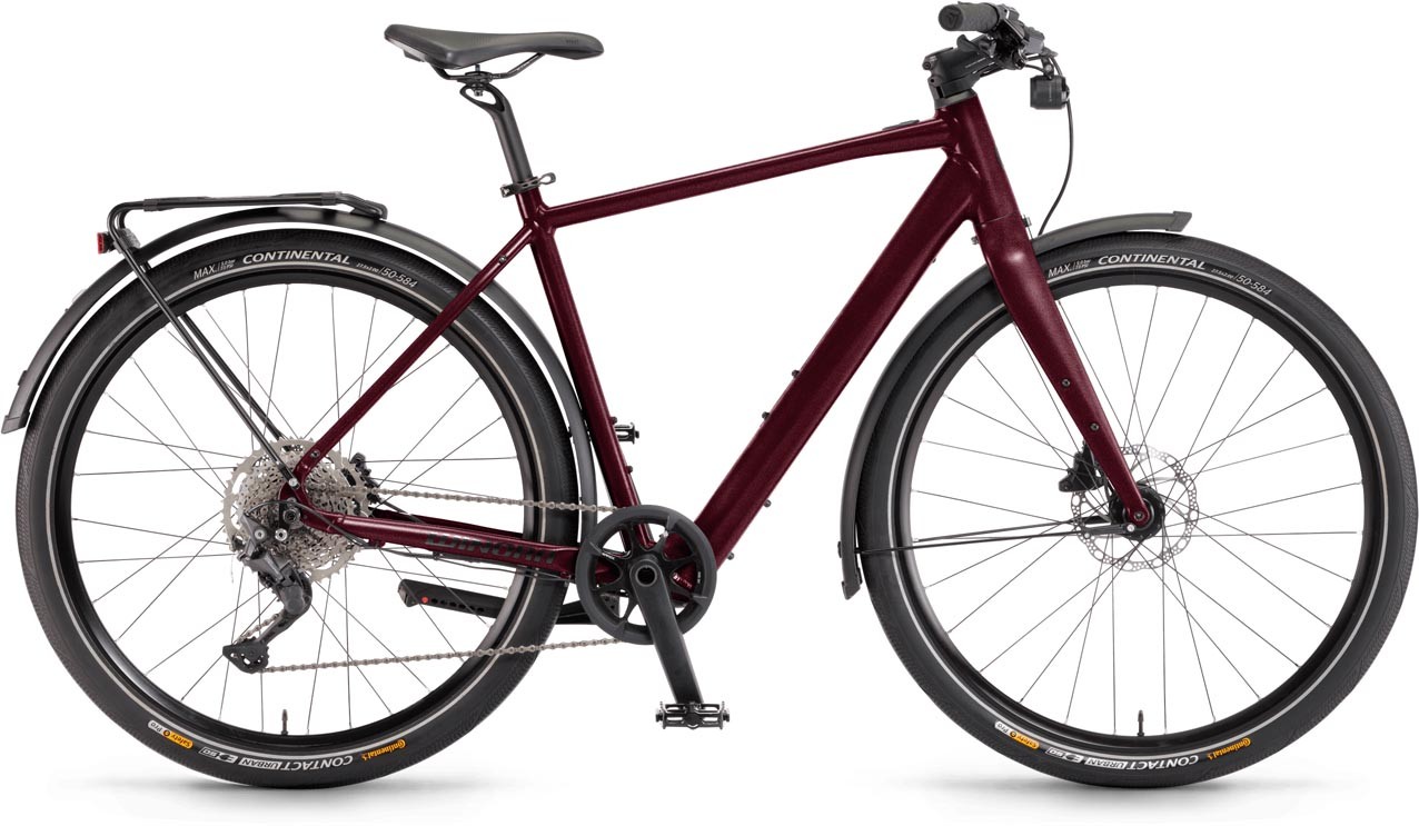 Winora E-Flitzer Darkcherry matt 2023 - Touring E-Bike Men