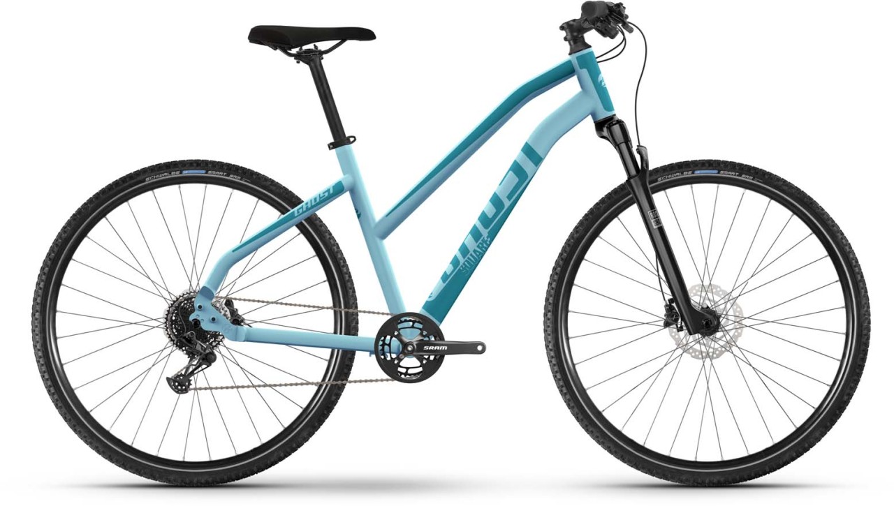 Ghost Square Cross Essential Mid blue grey / dirty blue matt 2023 - Cross Bike Women