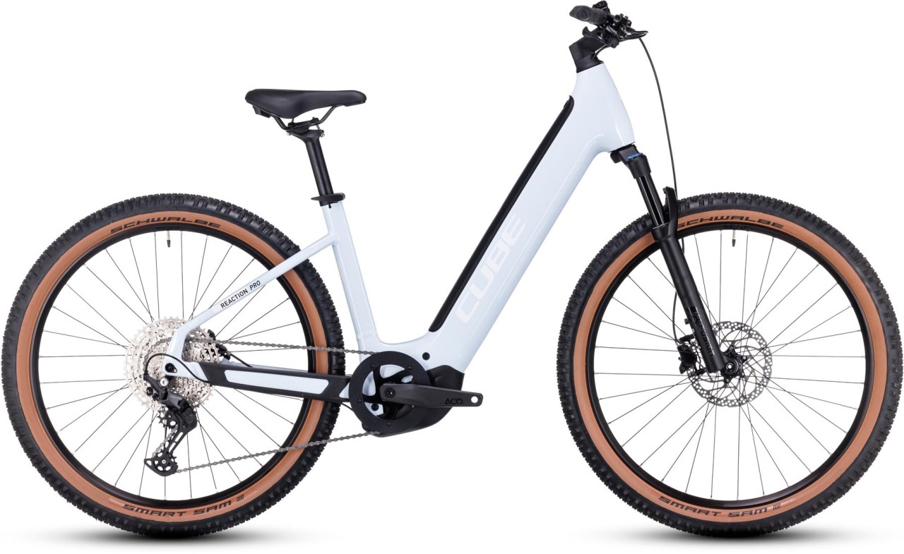 Cube Reaction Hybrid Pro 750 flashwhite n black 2024 - E-Bike Hardtail Mountainbike Easy Entry