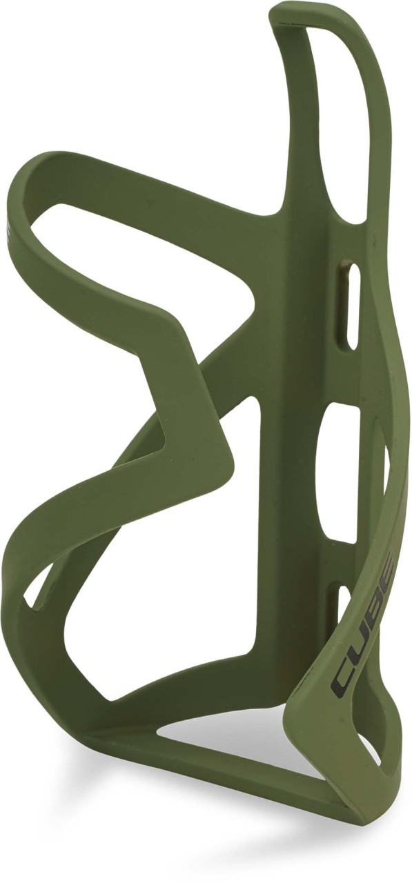 Cube Bottle cage HPP Sidecage - matt olive'n'glossy black