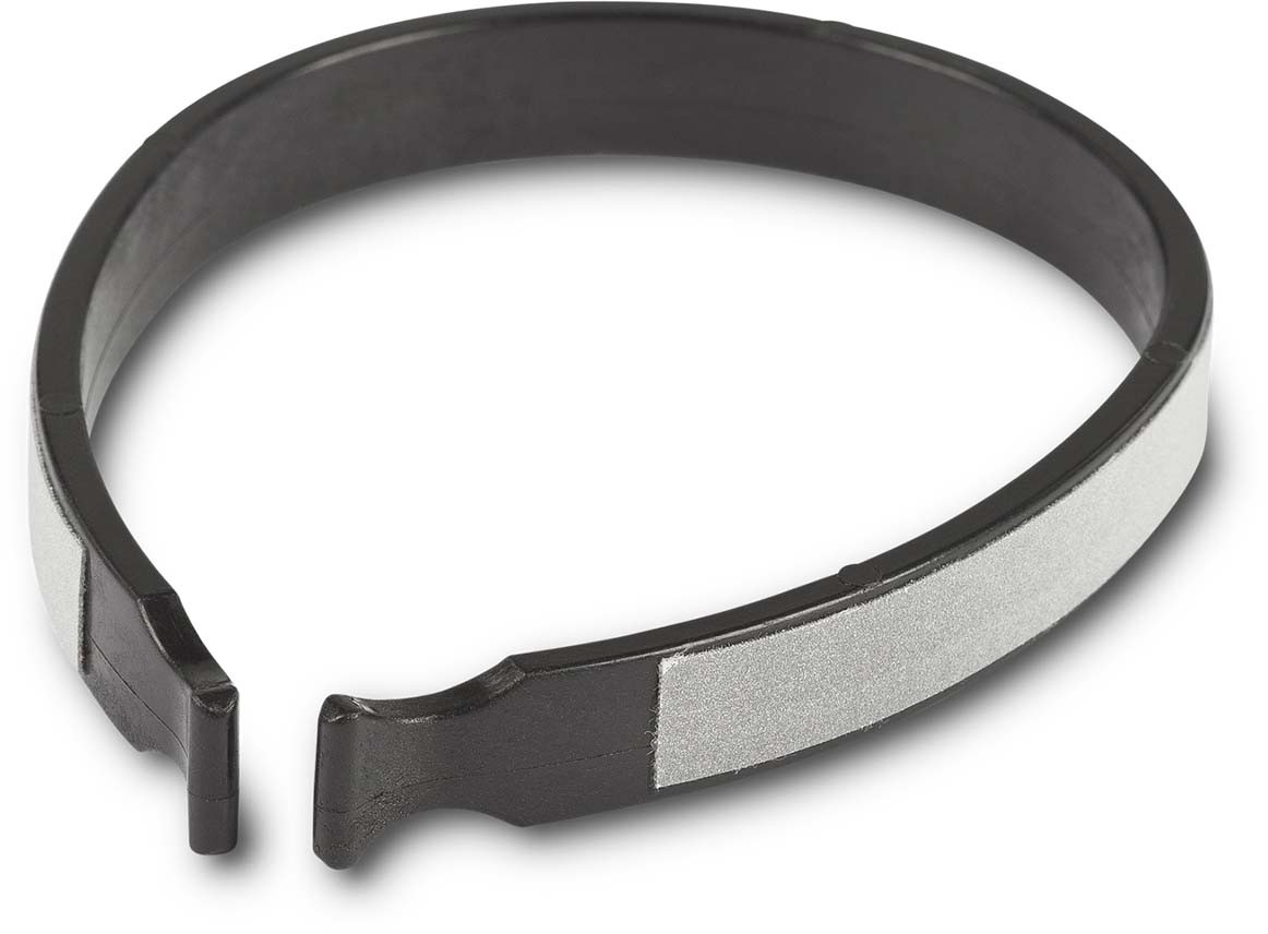RFR Reflector knee strap black n silver