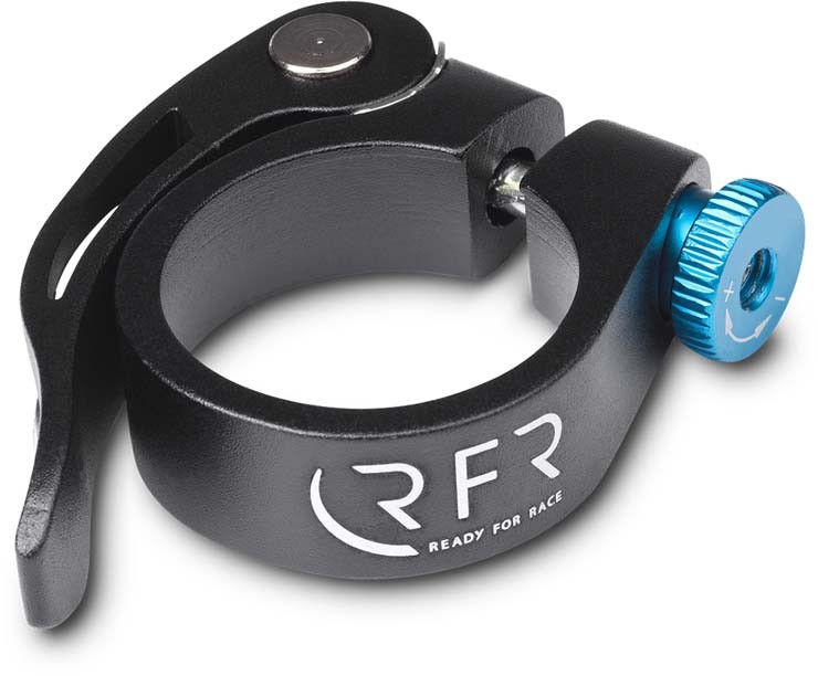 RFR Seat clamp with quick release 31.8 mm black n blue