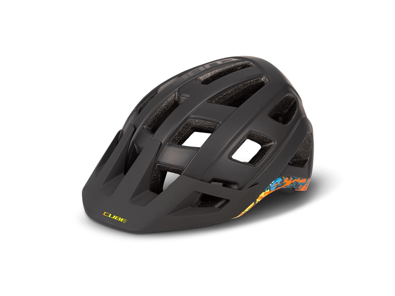 Cube Helmet BADGER black'n'splash