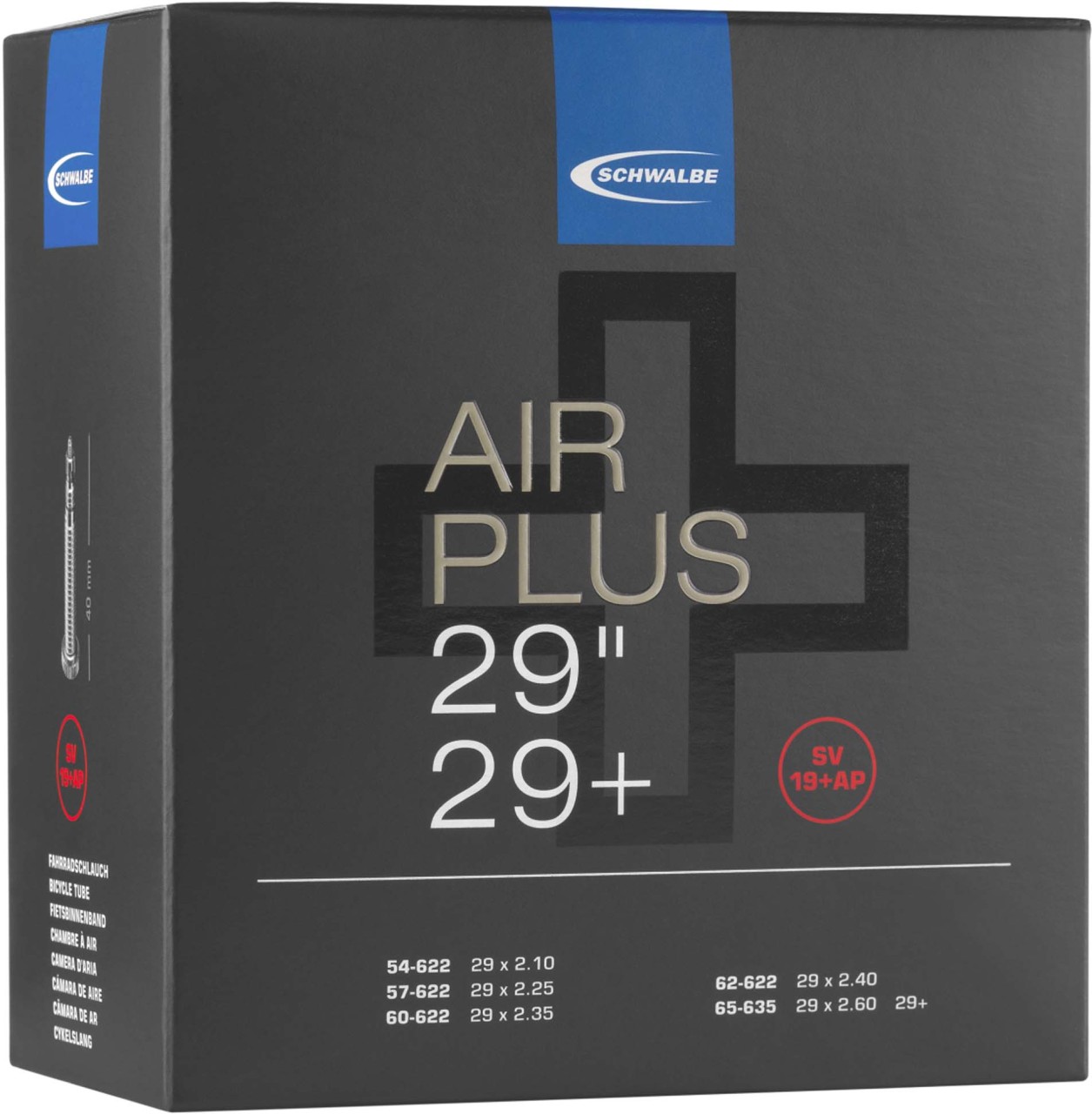 Schwalbe Air Plus Hose SV 19 + AP 29+"