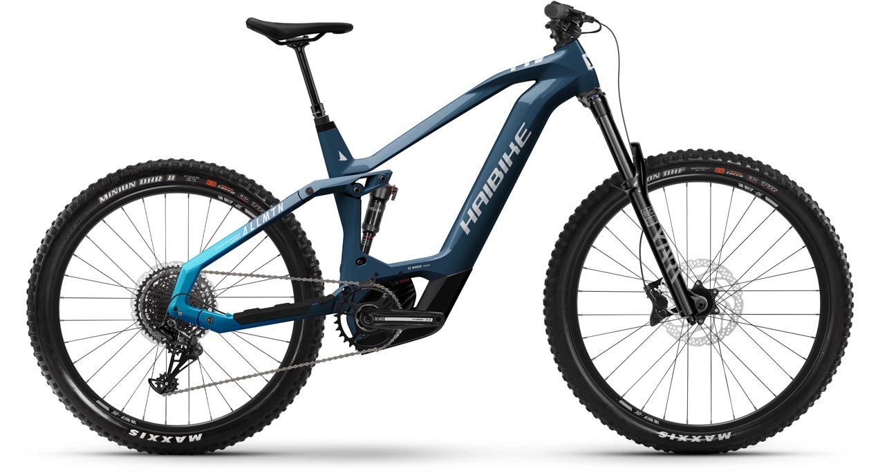 Haibike AllMtn CF 9 Gloss Fade / Blue White 2022 - E-Bike Fully Mountainbike