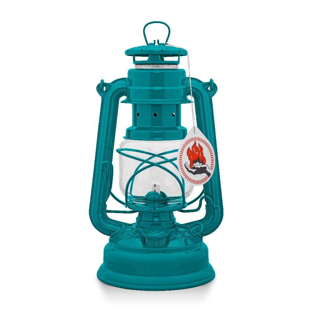 Feuerhand Storm lantern 276 Teal Blue