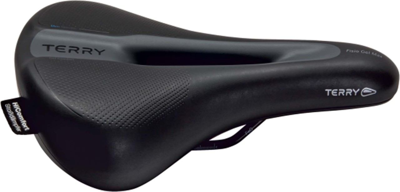 Terry Trekking Saddle Fisio Flex Gel Max Touring Men, black
