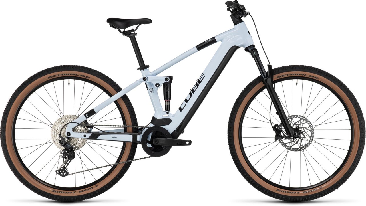 Cube Stereo Hybrid 120 Pro 750 flashwhite n black 2024 - E-Bike Fully Mountainbike