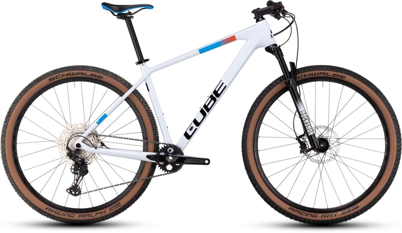 Cube Reaction C:62 Pro white n blue n red 2023 - Hardtail Mountainbike