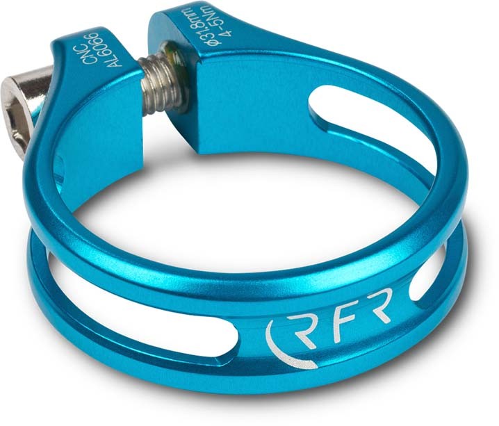 RFR Saddle clamp Ultralight 31.8 mm blue