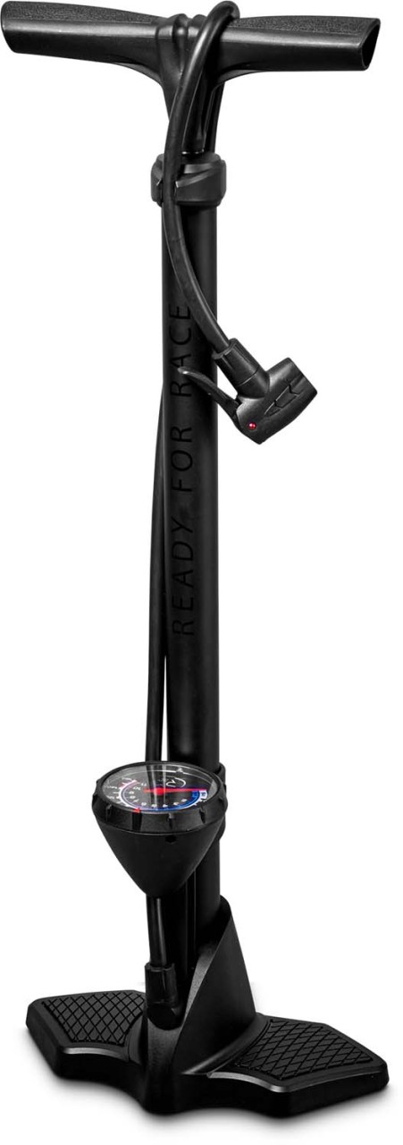 RFR Floor pump black n glossy black n red