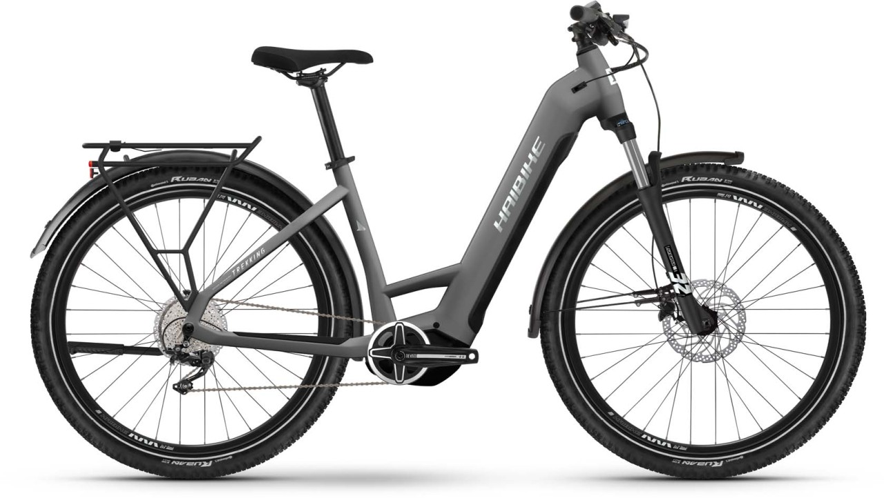 Haibike Trekking 4 dark silver/pearl matt 2023 - Touring E-Bike Easy Entry