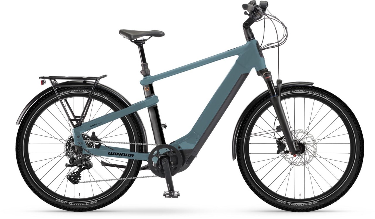 Winora Yakun X10 sharkblue matt 2024 - Touring E-Bike Men