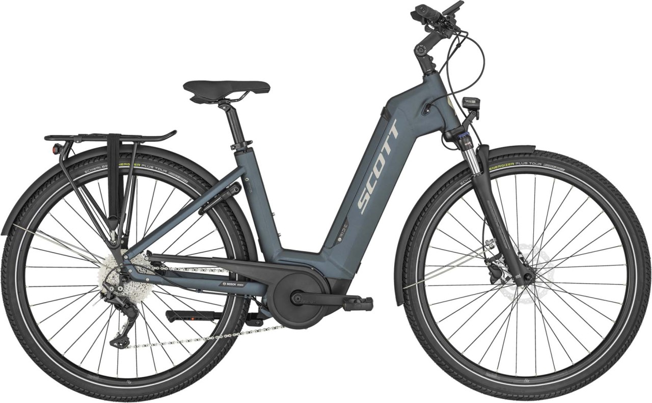 Scott Sub Tour eRIDE 10 Unisex Petrol Blue 2023 - Touring E-Bike Easy Entry