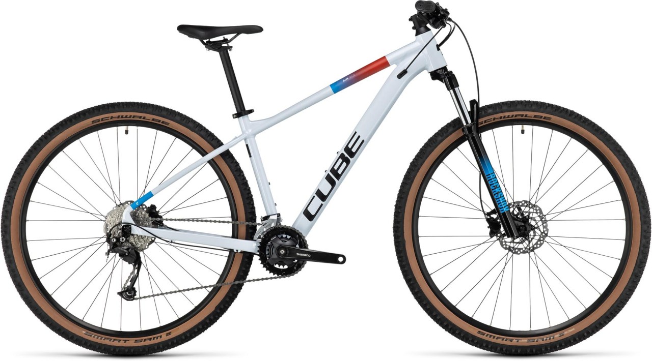 Cube Aim SLX white n blue n red 2024 - Hardtail Mountainbike