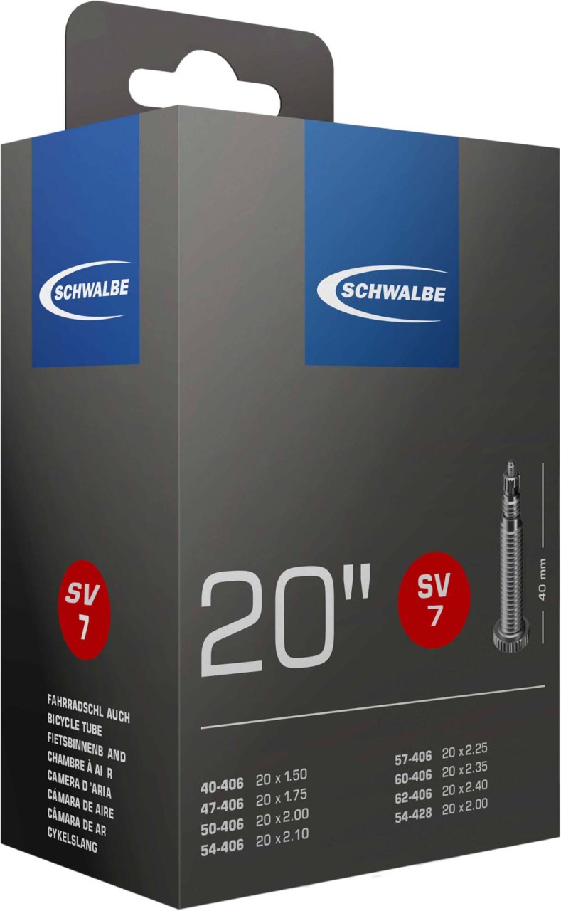 Schwalbe Tube 20x1.50-2.50 S SV NO. 7 (20")