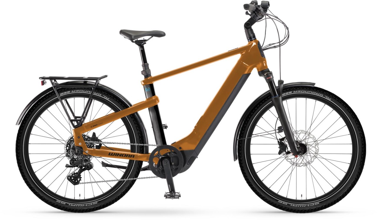 Winora Yakun X10 ginger gloss 2024 - Touring E-Bike Men