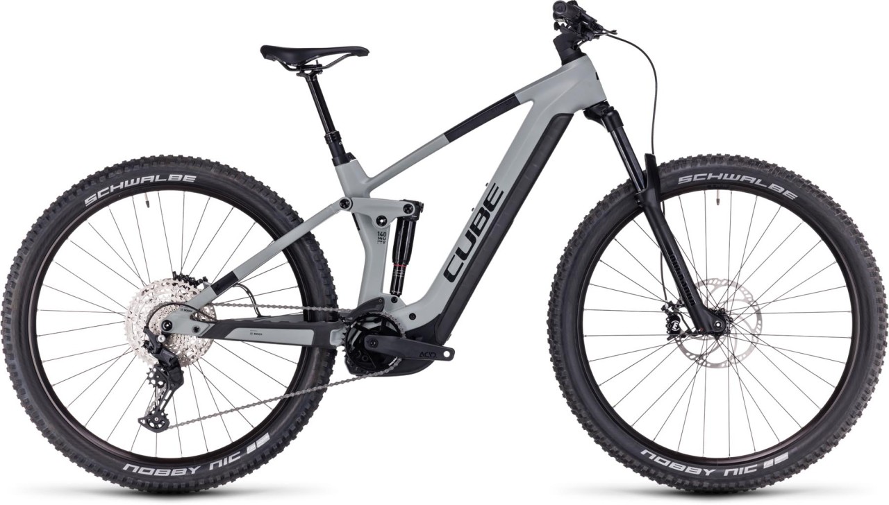 Cube Stereo Hybrid 140 HPC Pro 625 swampgrey n black 2024 - E-Bike Fully Mountainbike